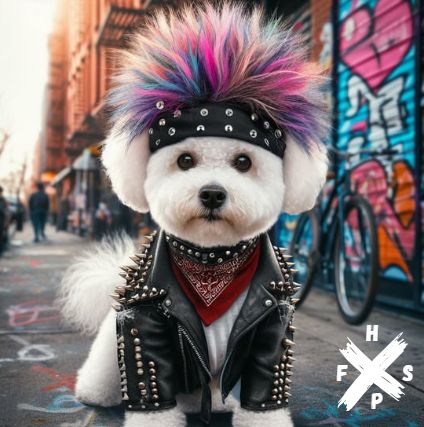 Bichon Frisé Punk