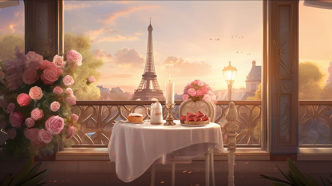 Watching the sunset on an afternoon in Paris