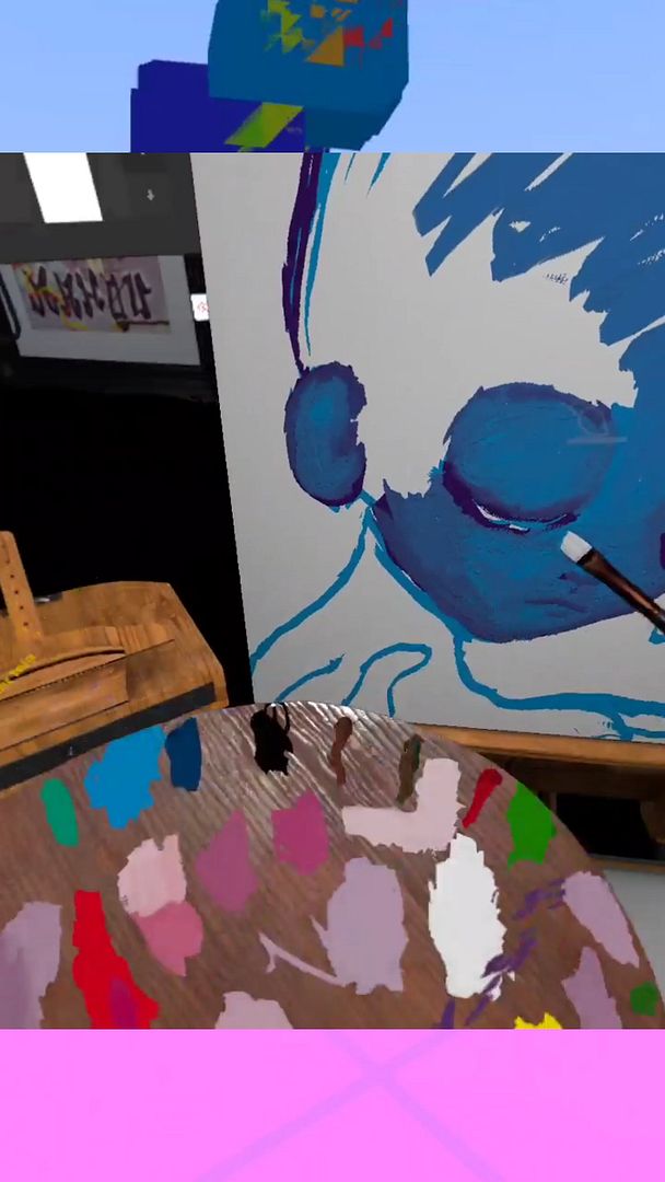 blue painting timelapse 07/10/24