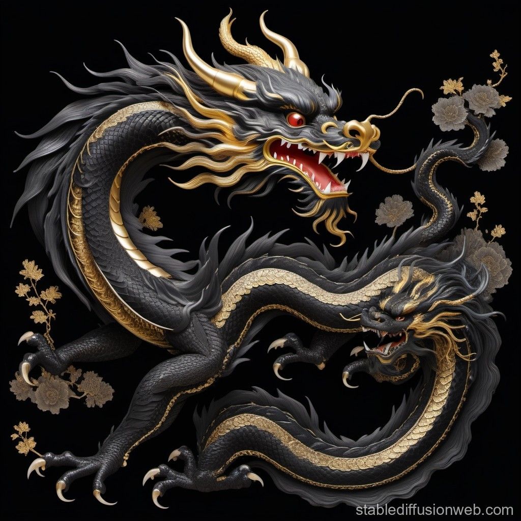 Gold-Black Dragon