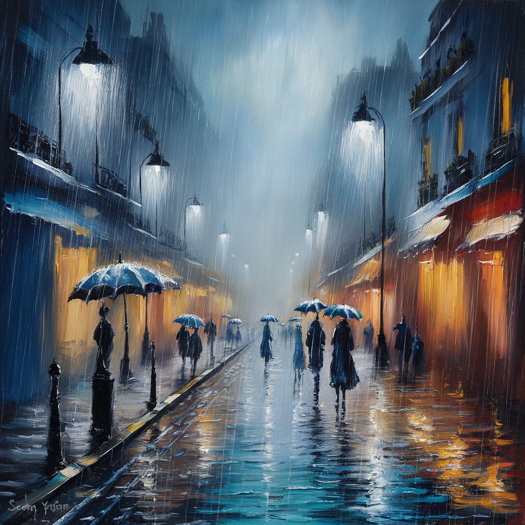 Rainy night in Paris