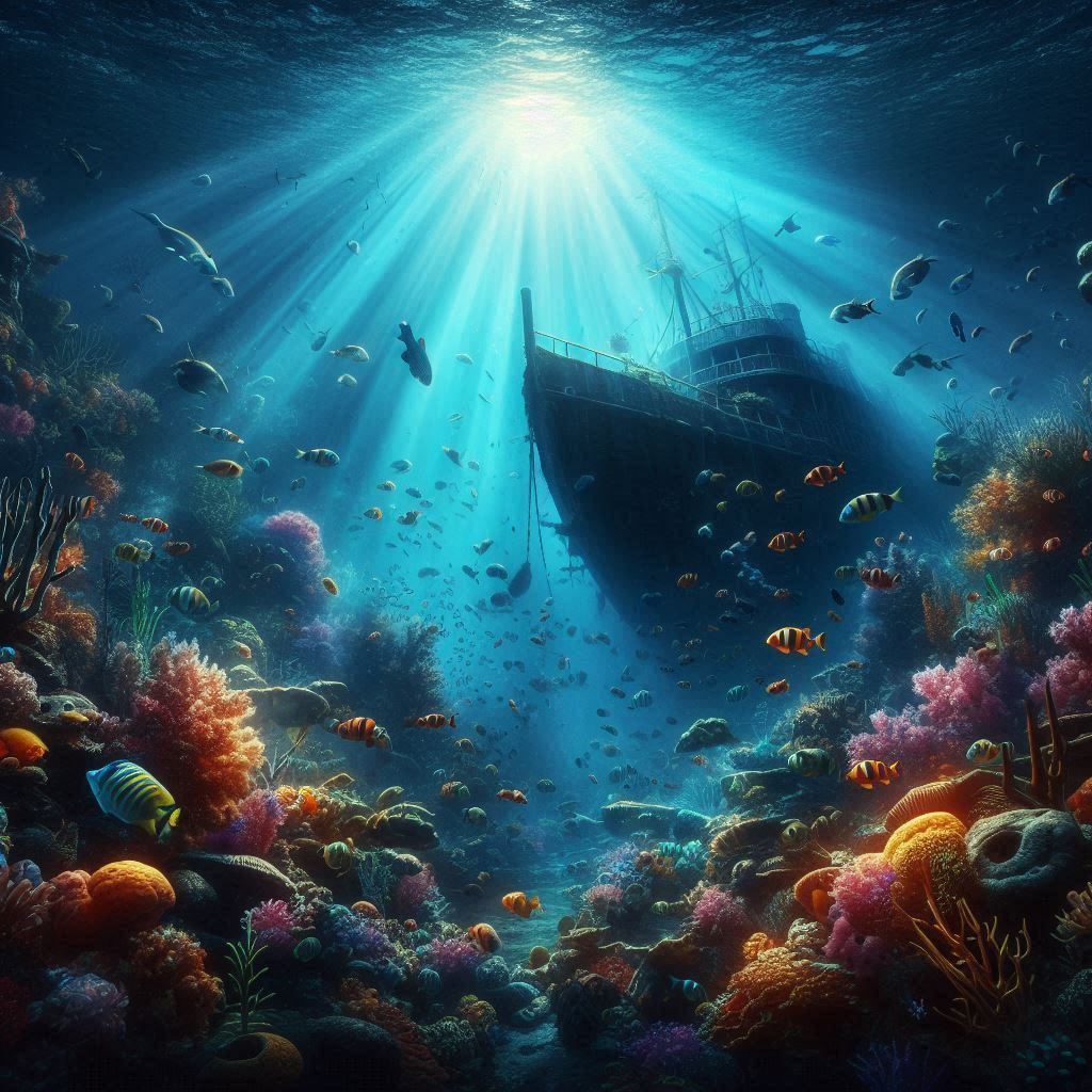 Light in the deep sea