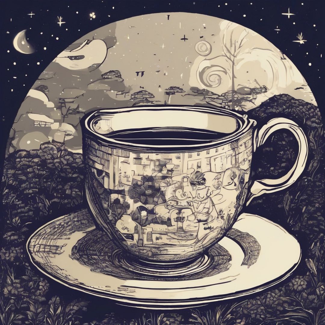 Drinking Tea at night