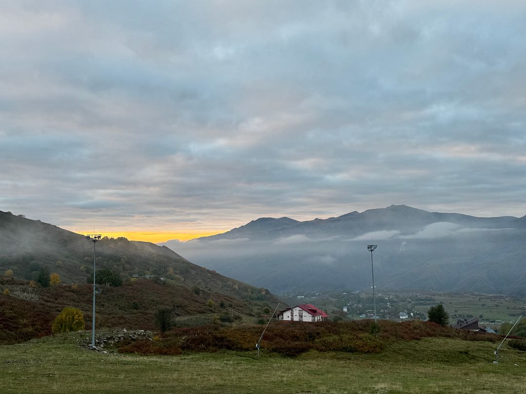 Gudauri , sunrise