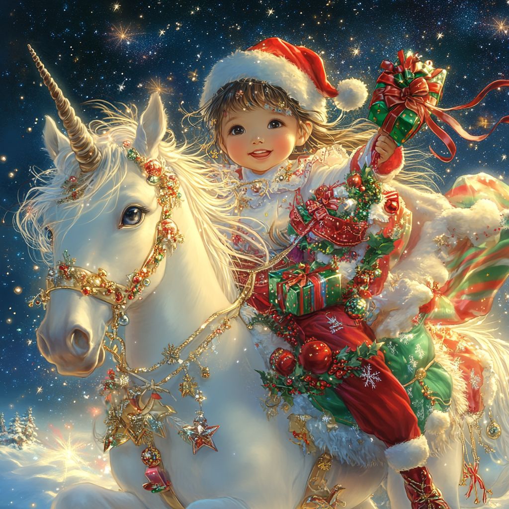 Christmas unicorn 01