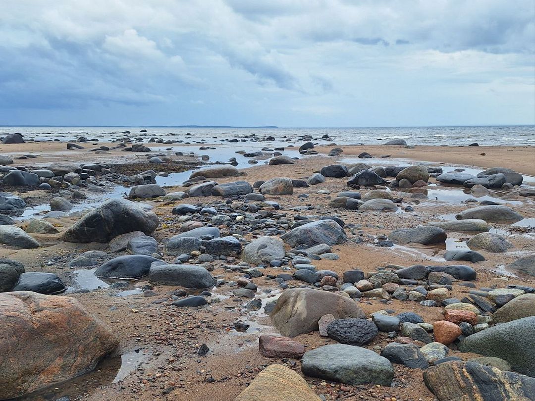 low tide White Sea