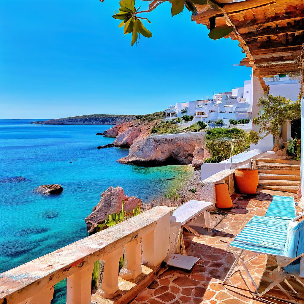 Morning in ibiza, spain