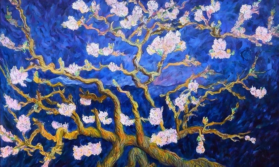 Hommage: Cherry blossom in Van Gogh style_240518