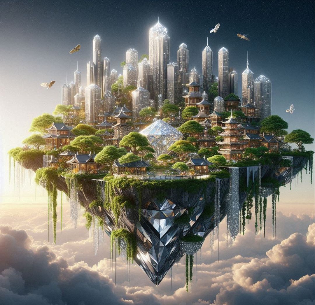 Aerial garden city