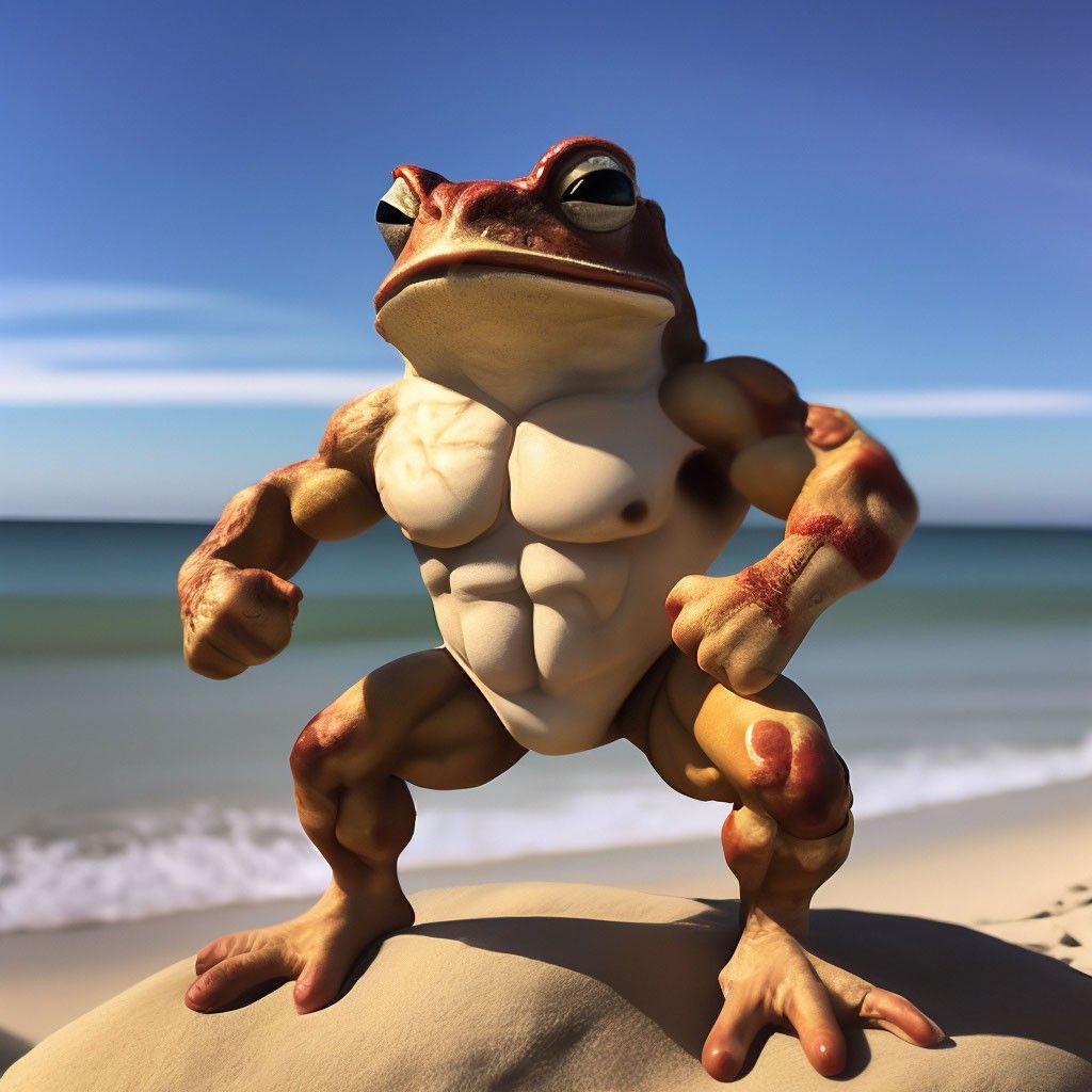 Toad bodybuilder