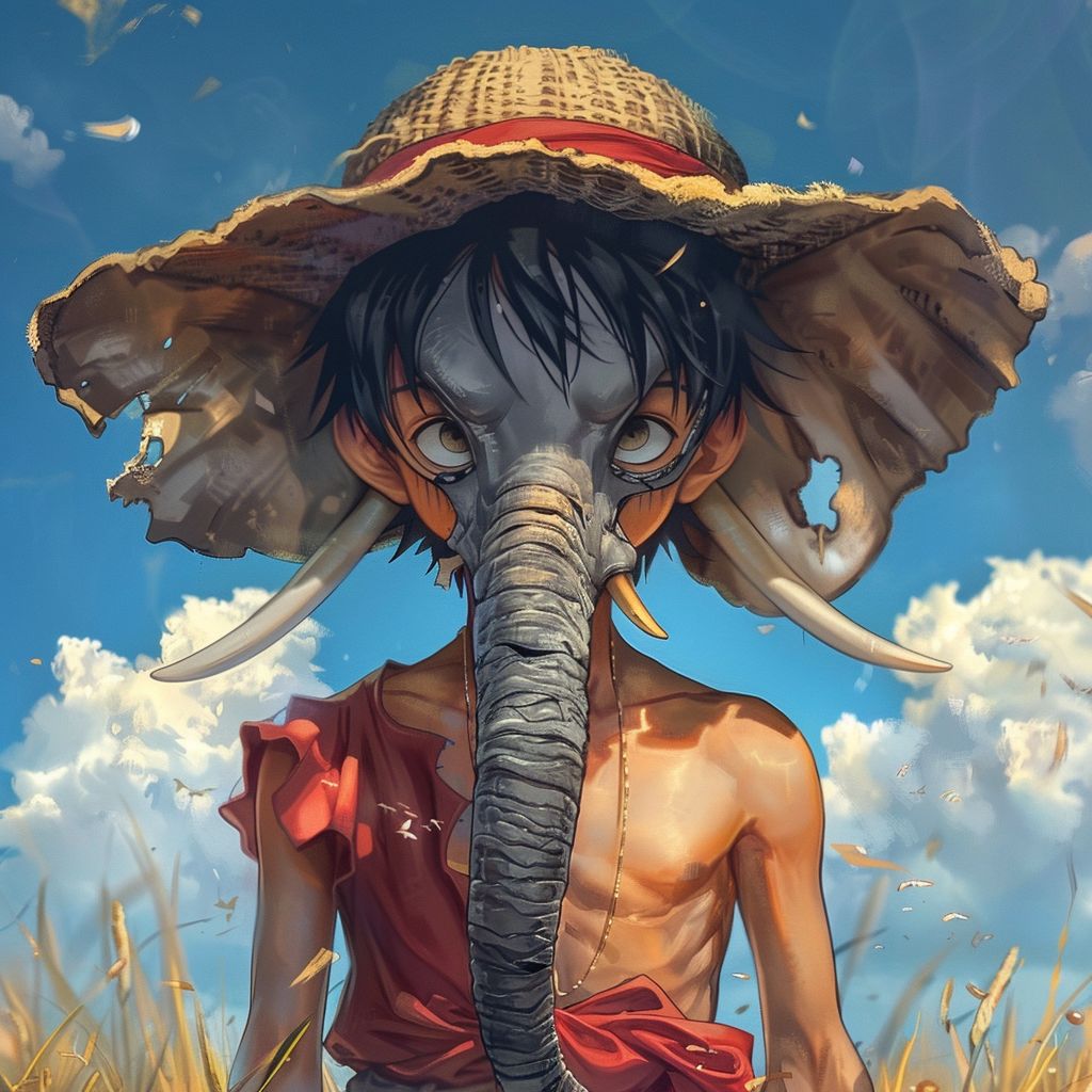 Luffy like elephant enjoy 🎭 $MASKS