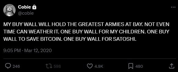 ONE BUY WALL FOR SATOSHI.