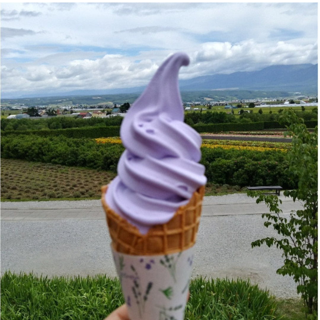 Lavender ice cream