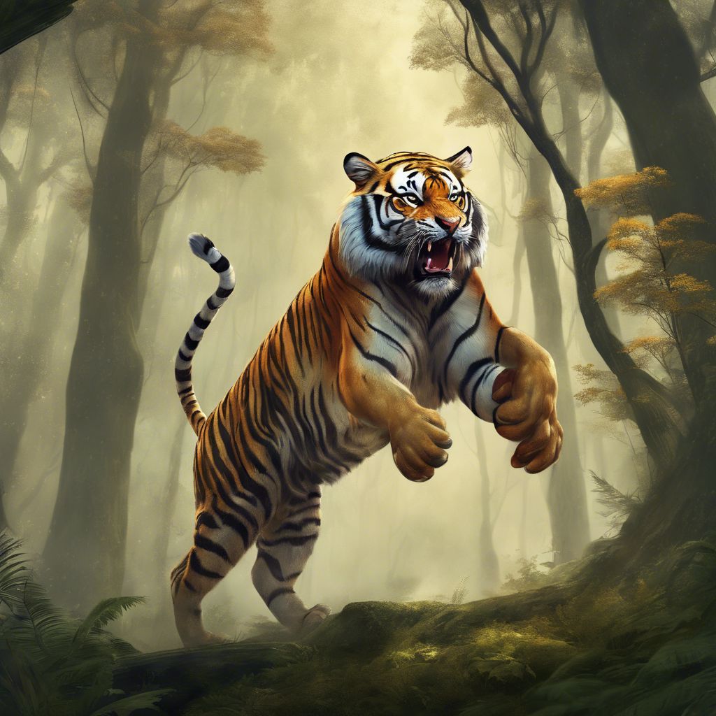 Jumping tiger