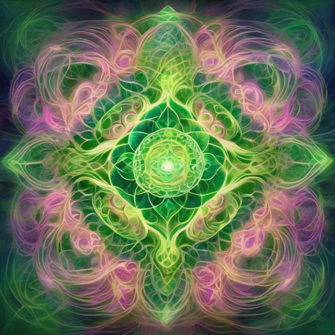 A luminously awakening heart chakra