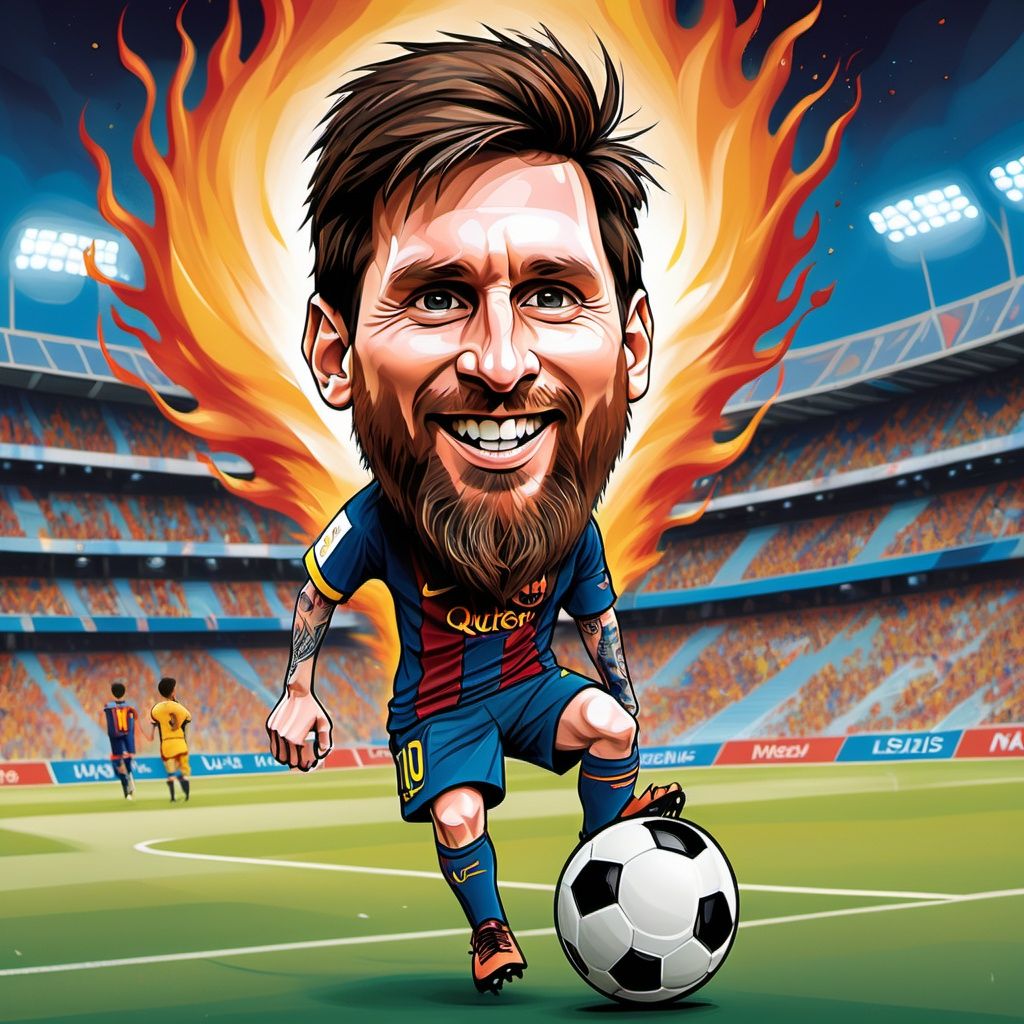 Football Legends in Caricature