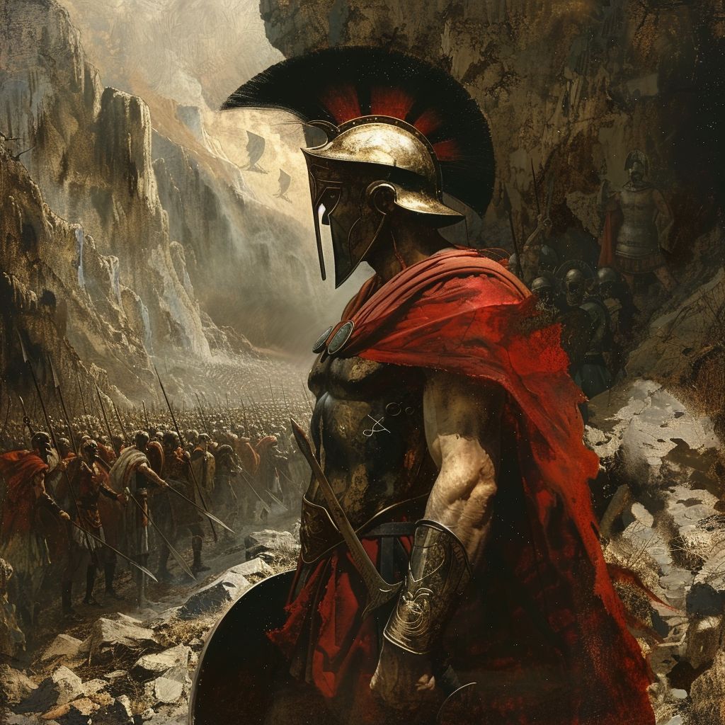 Thermopylae. 480 B.C. 300 Spartans. King Leonidas.