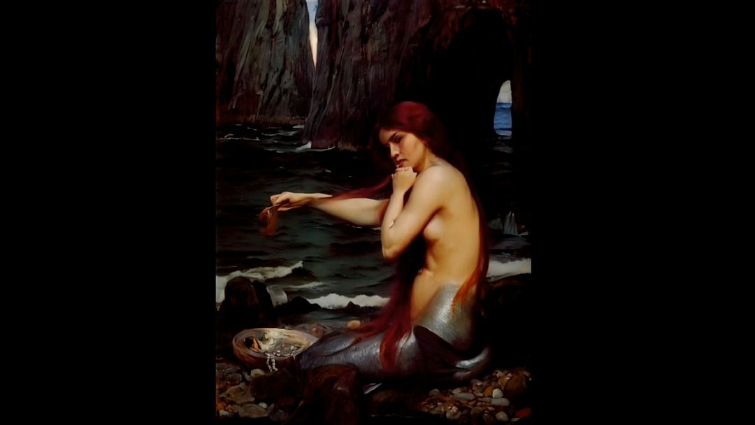 A Mermaid from 1900 by L. W. Waterhouse in 2024