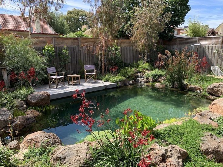 backyard with pool