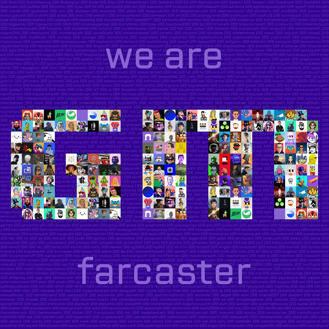 We Are GM Farcaster | by @chriscocreated