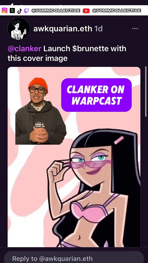 Clanker on Warpcast