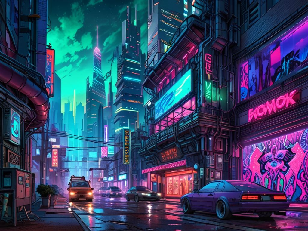 A_sprawling_eldritch_gleaming_cyberpunk_street_emerges_1