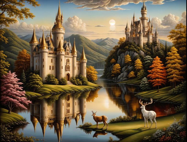 Autumn Castles by the Tranquil L...