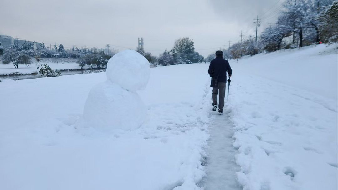 South Korea's November Snowfall for the first time in 117 years