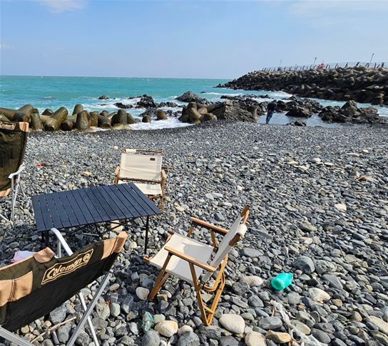 Camping on the beach