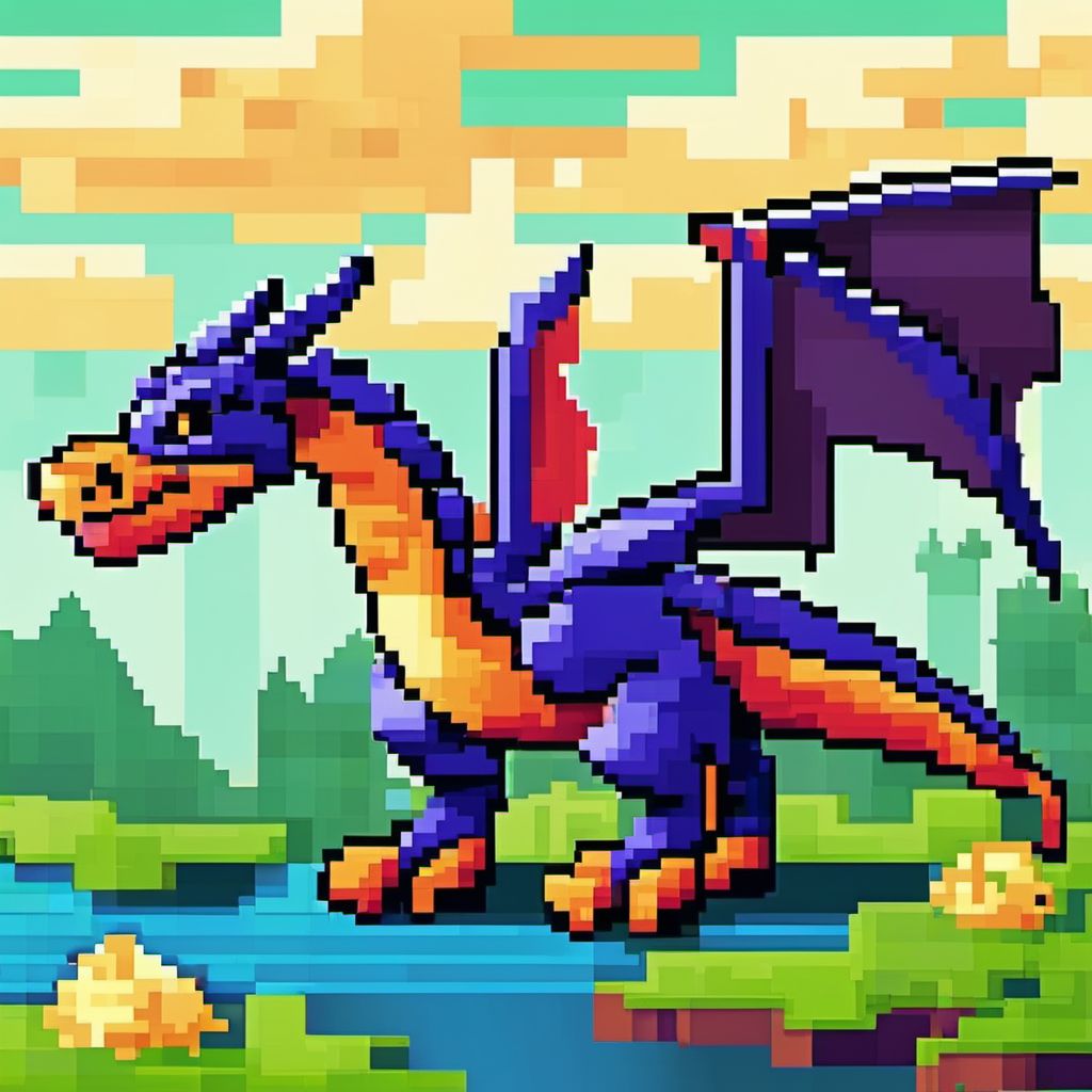 Pixel dragon