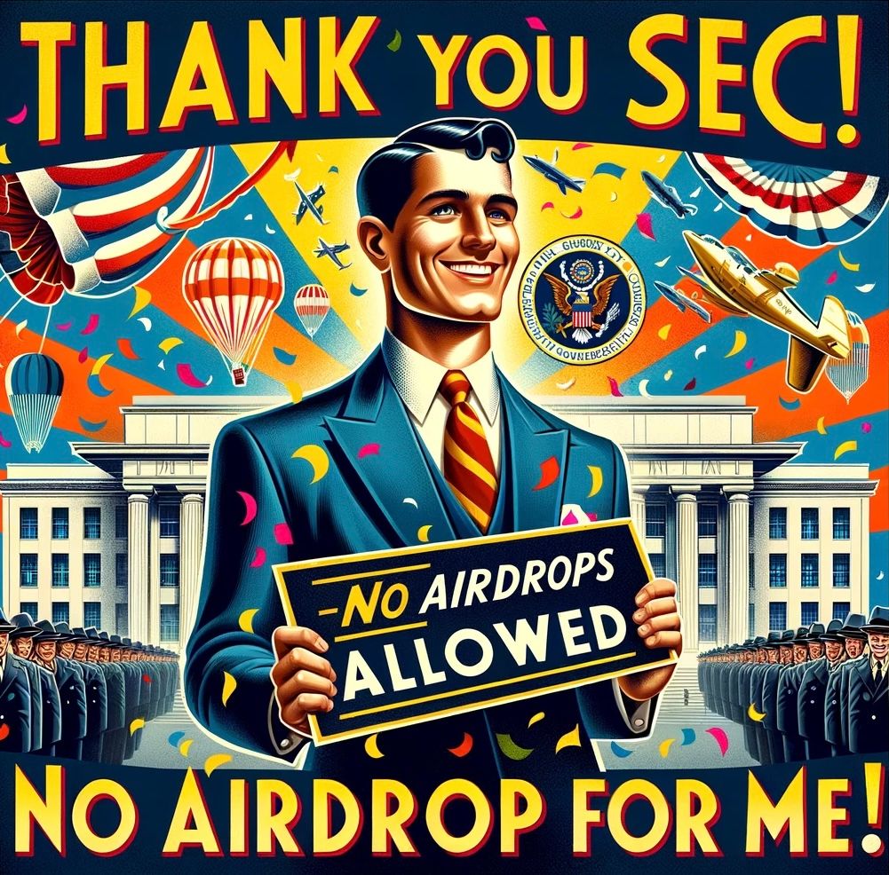 Thank You SEC! No Airdrop For Me!