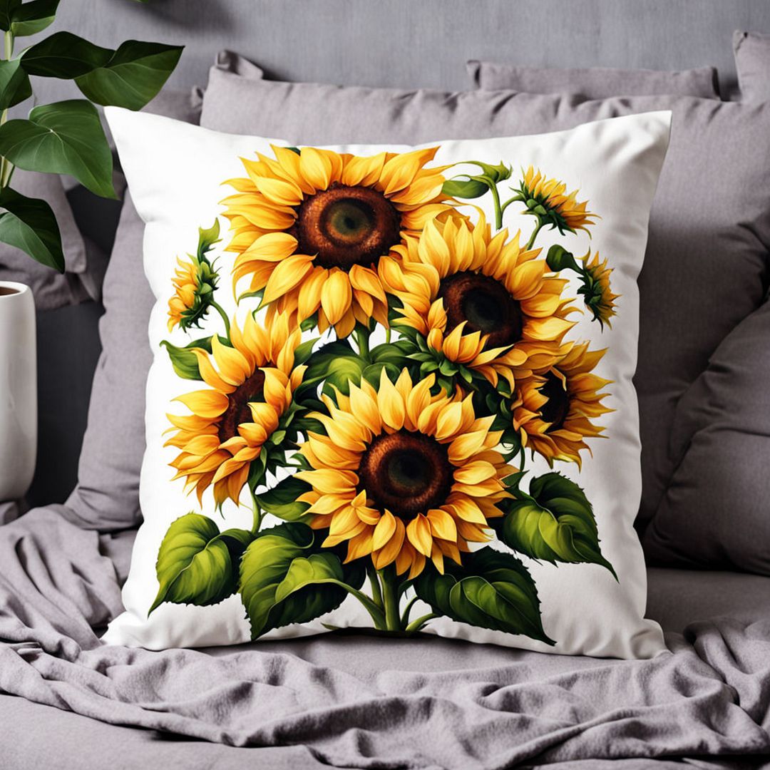 sunflower cushion