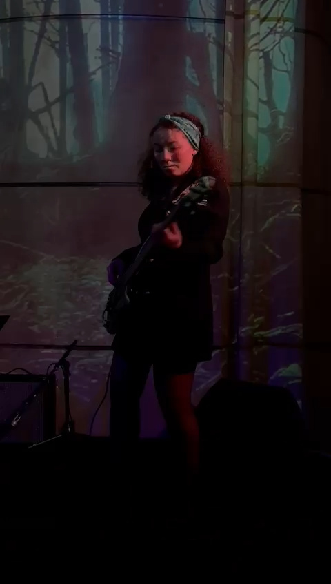 Ana on the bass - Gig #2