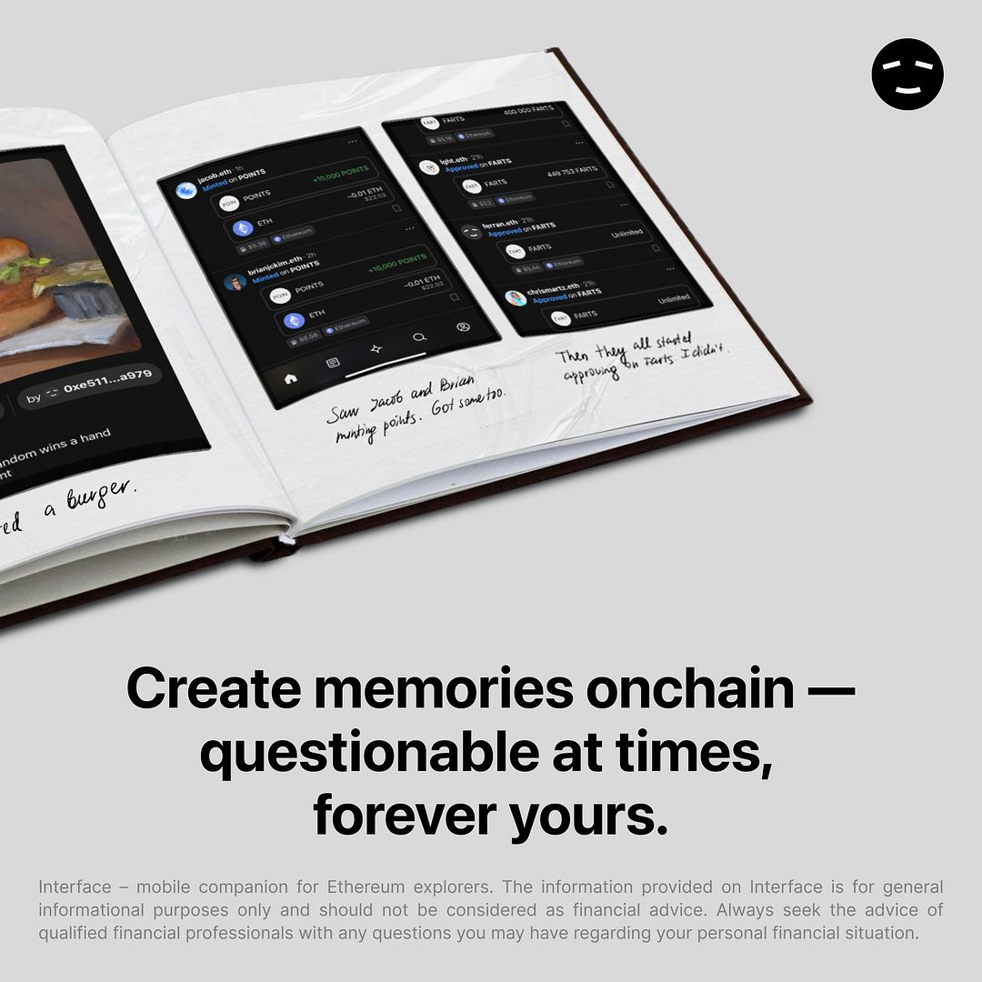 #2 – Create memories onchain — questionable at times, forever yours.