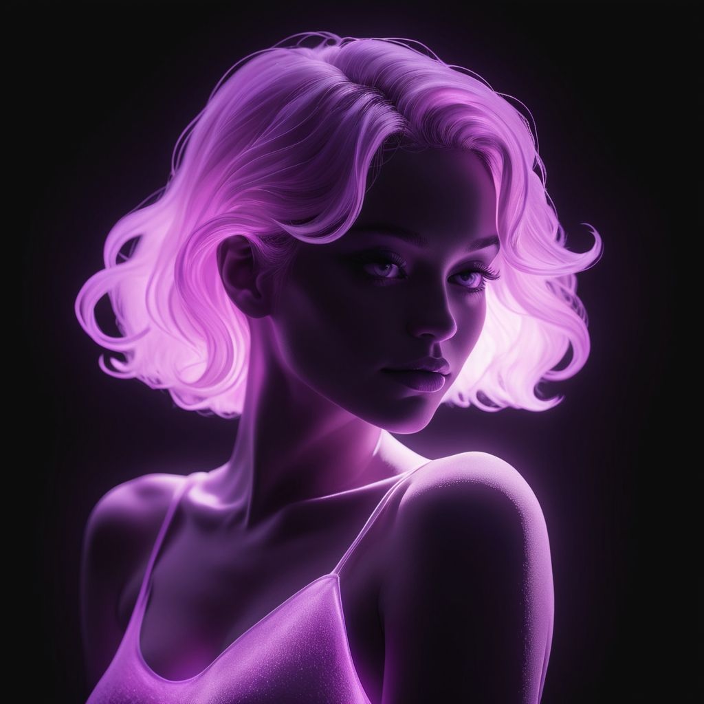 Purple glow