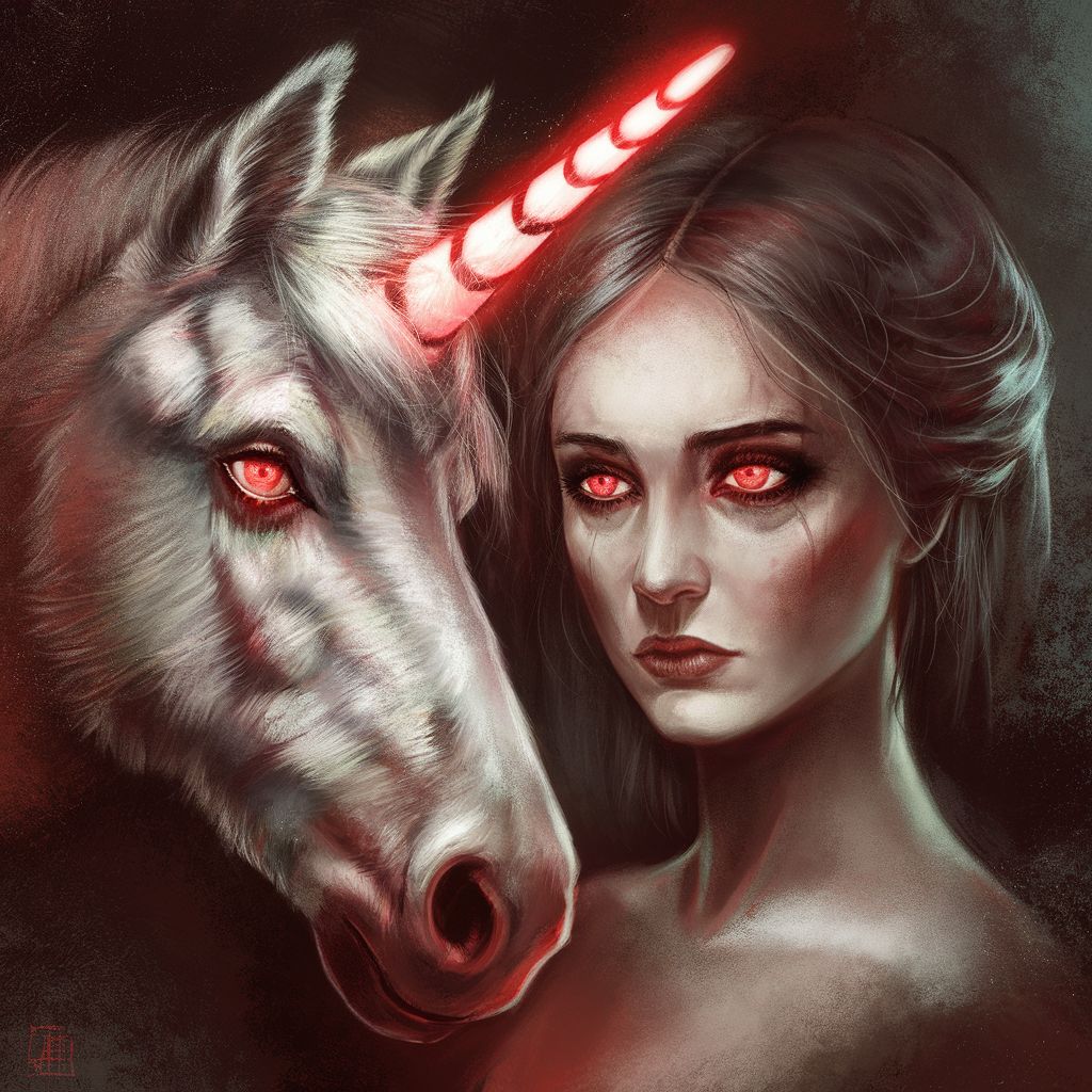 Woman and a Unicorn