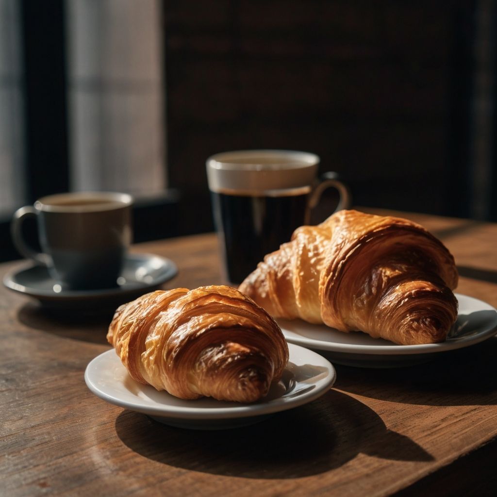 coffee and croissant