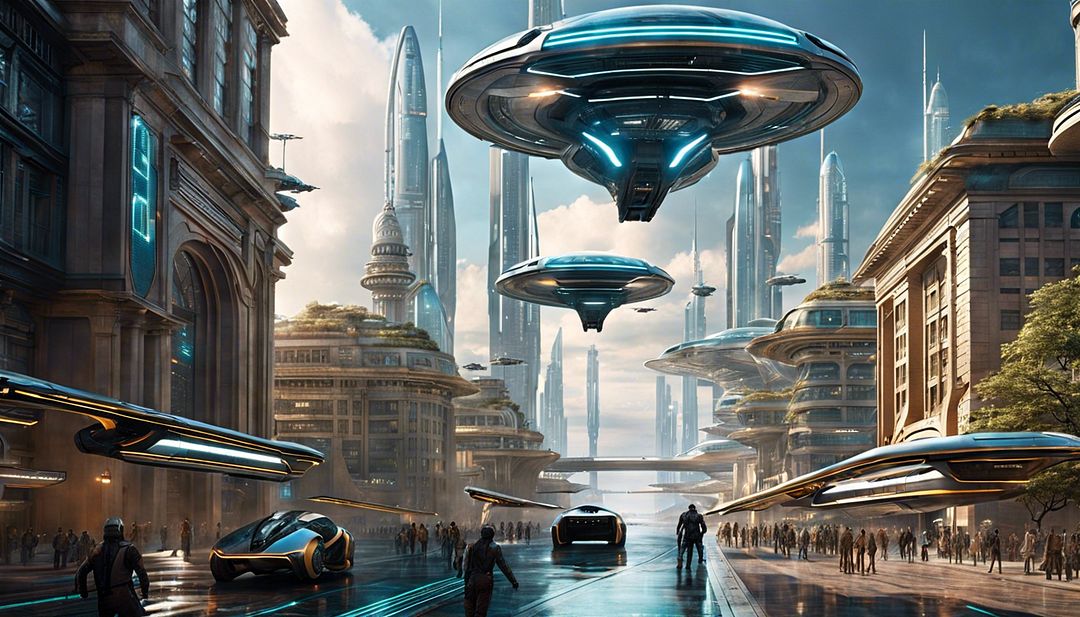 Sci-fi city of the future