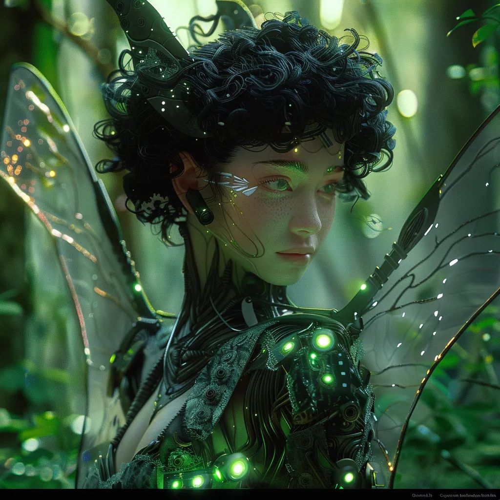 fairy angel green