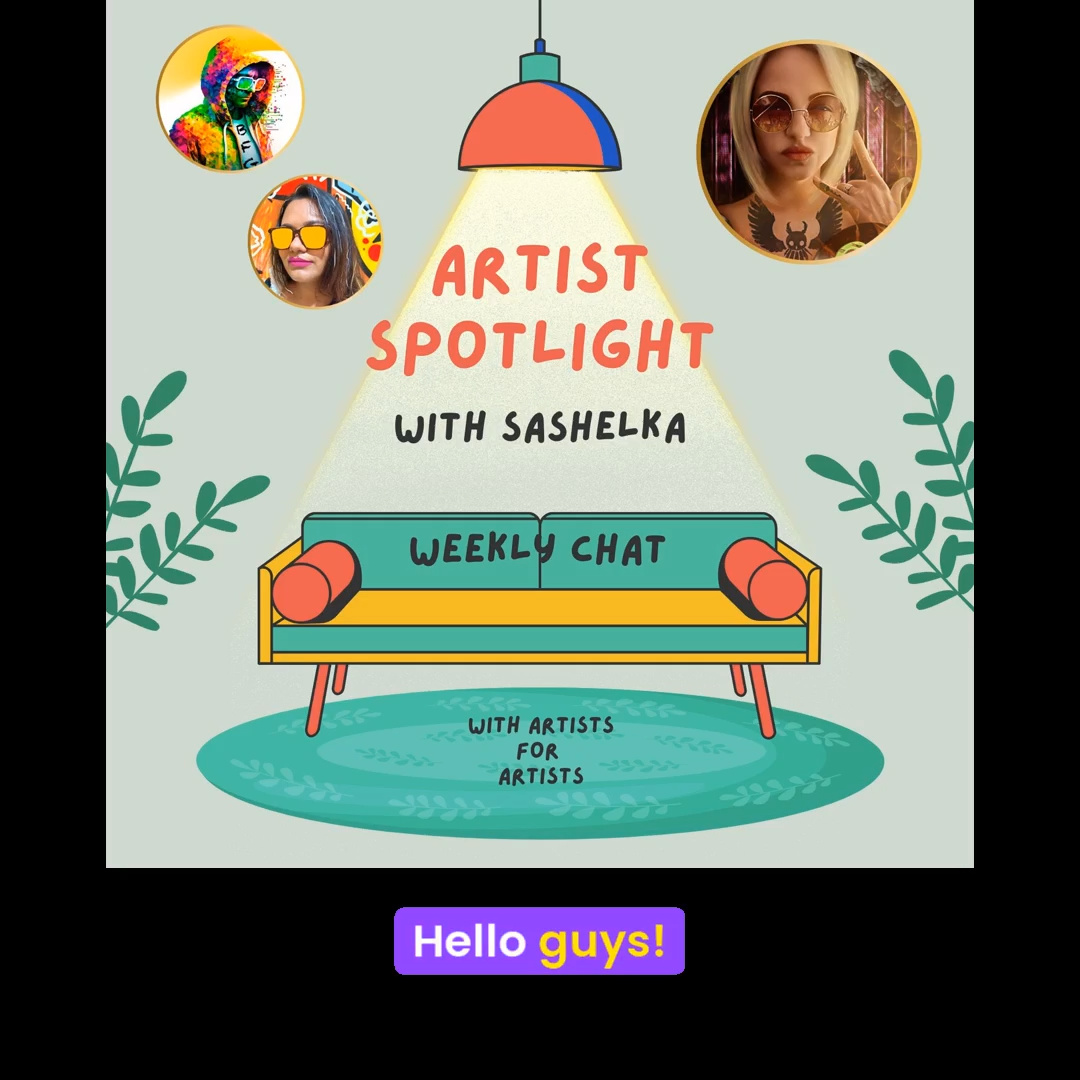 Sashelka - Artist Spotlight - AUDIO chat about journey to art and onchain