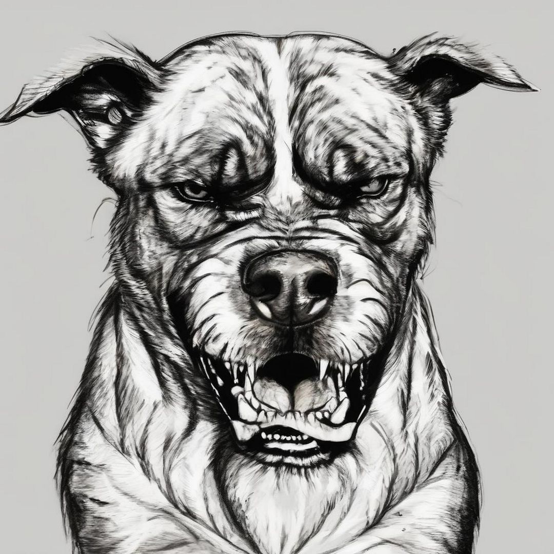 angry dog