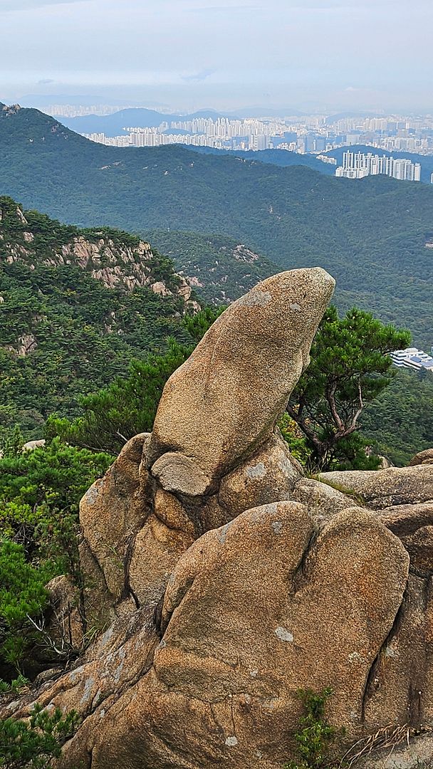 Rocket Rock on the swimming pool ridge of Gwanaksan Mountain  240918 Gwanaksan Mountain Seoul, Korea