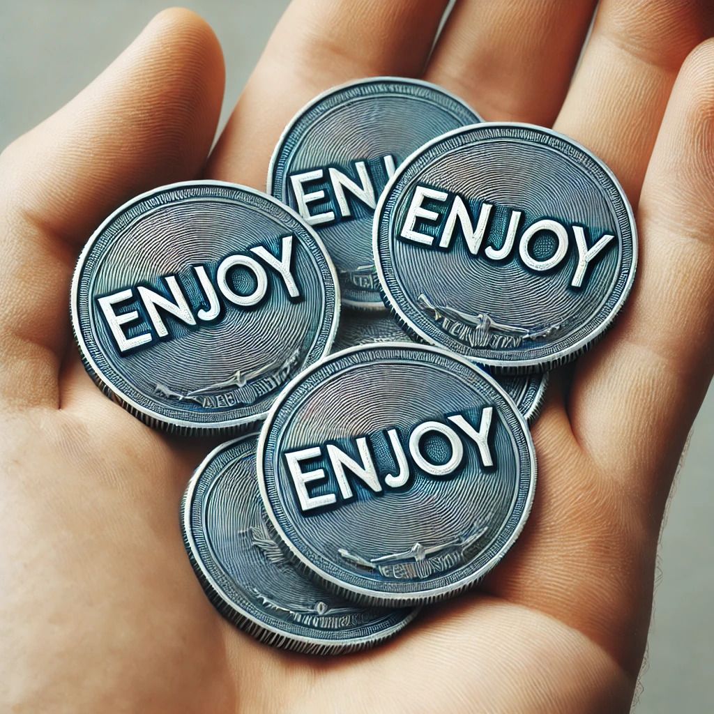 Blue coin Enjoy