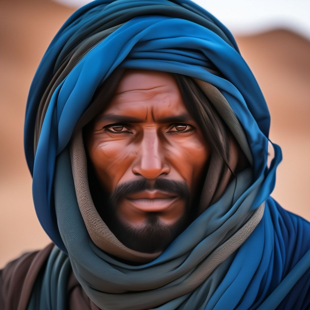 Tuareg. Pretend to be a stone