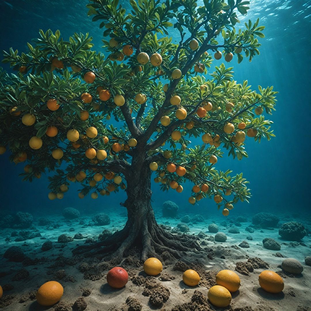 Fruits under sea