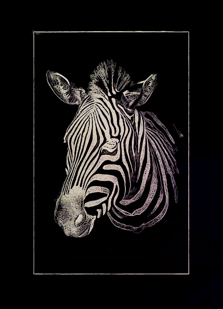 Coding Art: ZEBRA by @terakiart