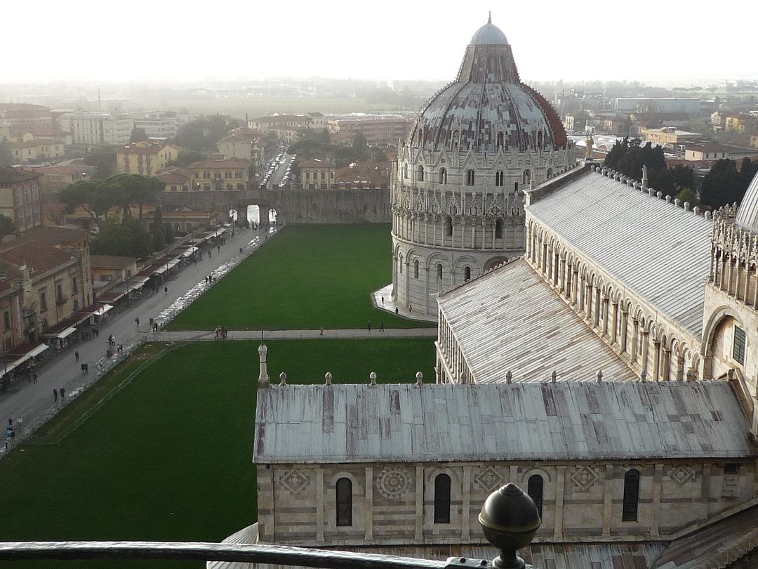 View from the Leaning Tower of Pisa