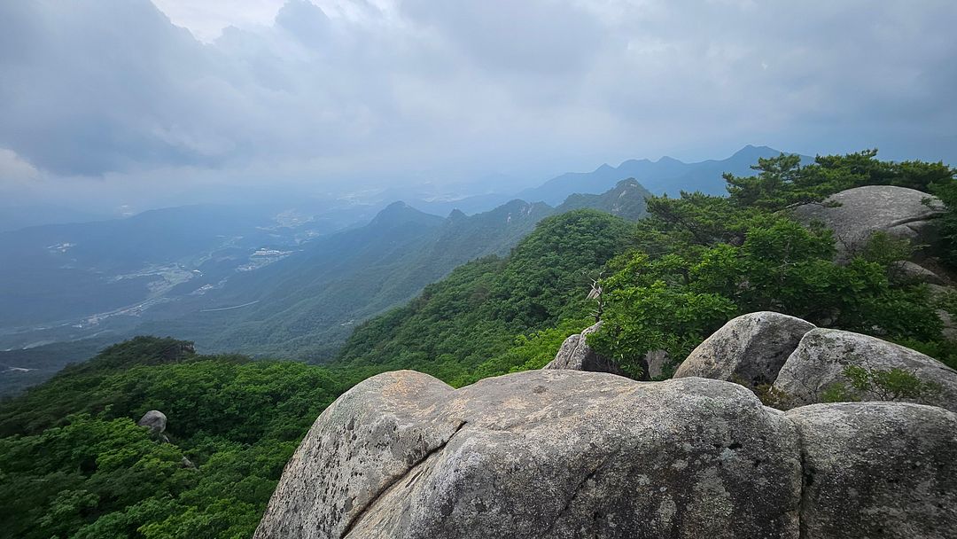 Awesome view of Unaksan Mountain!  240615 Gapyeong, Gyeonggi-do, South Korea