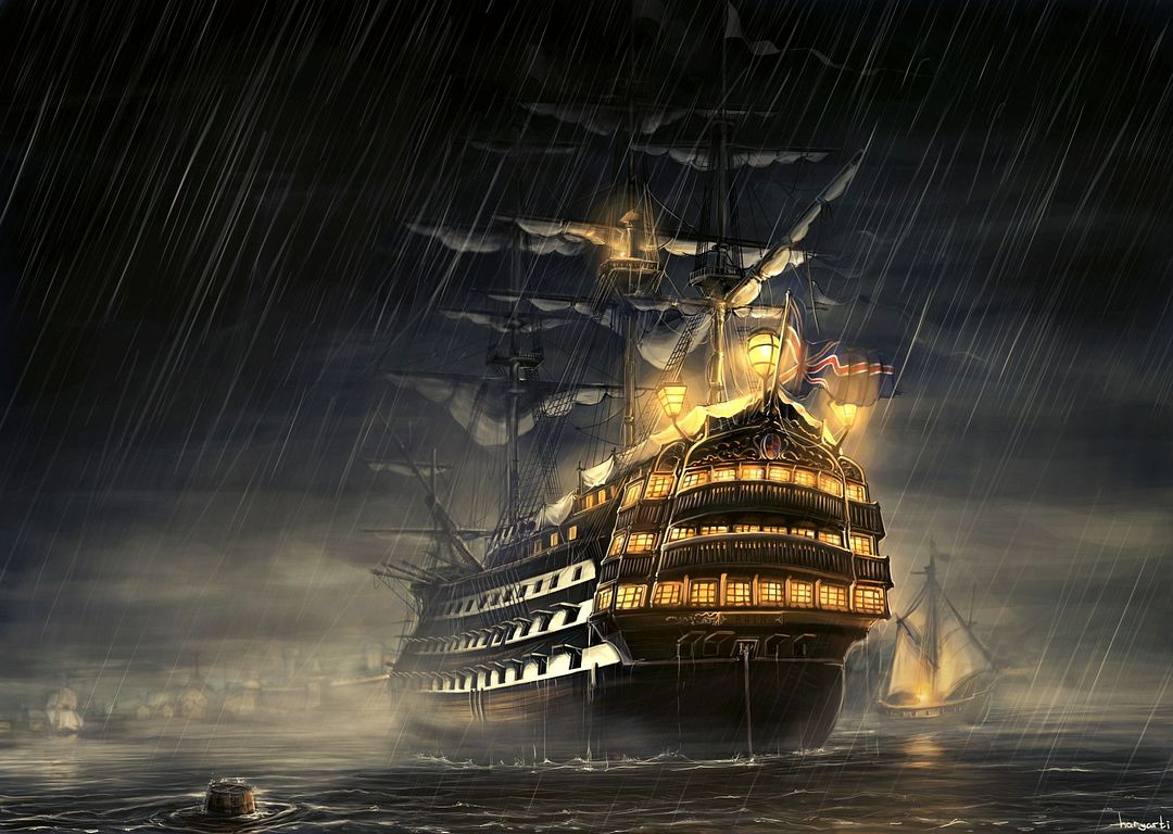 old-ship-ship-artwork-haryarti-wallpaper