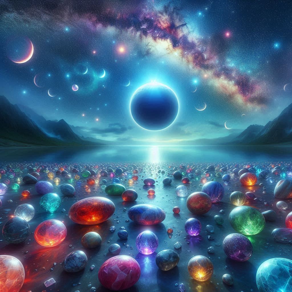 Cosmic Symphony: Stones and Moons